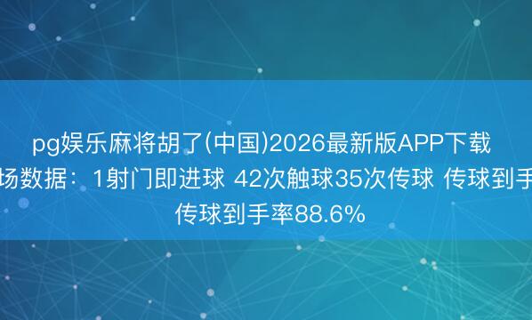 pg娱乐麻将胡了(中国)2026最新版APP下载 陈泽仕全场数据：1射门即进球 42次触球35次传球 传球到手率88.6%