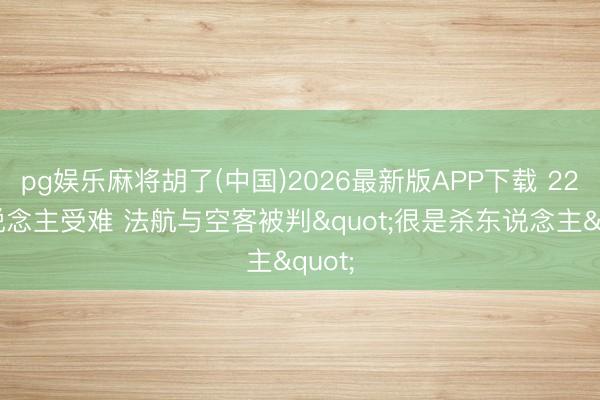 pg娱乐麻将胡了(中国)2026最新版APP下载 228东说念主受难 法航与空客被判"很是杀东说念主"